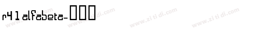 R41 Alfabeta字体转换